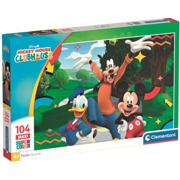Puzzle Clementoni de 104 piese maxi - Clubul lui Mickey Mouse