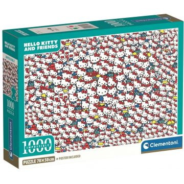 Puzzle Clementoni din 1000 piese Hello Kitty