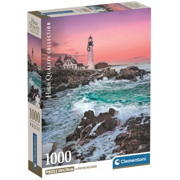 Puzzle Clementoni din 1000 piese - Prima zăpadă în Portland Head