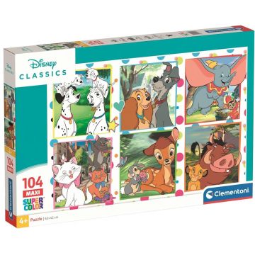 Puzzle Clementoni din 104 maxi piese - Disney Classics