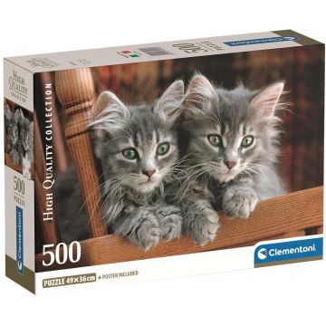 Puzzle Clementoni din 500 piese - Pisicuțe