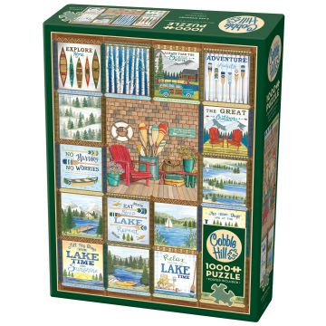 Puzzle Cobble Hill din 1000 de piese - Țara lacurilor