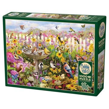 Puzzle Cobble Hill din 1000 de piese - Baie pentru păsări