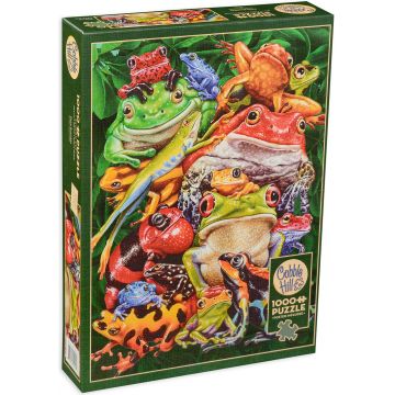 Puzzle Cobble Hill din 1000 de piese - Broscute