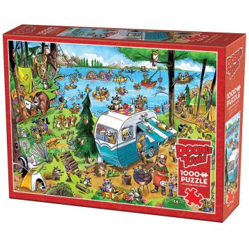 Puzzle Cobble Hill din 1000 de piese - DoodleTown: Chemarea sălbăticiei