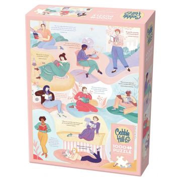 Puzzle Cobble Hill din 1000 de piese - Femei care citesc