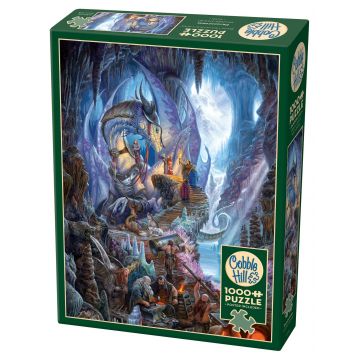 Puzzle Cobble Hill din 1000 de piese - Fierăria dragonului