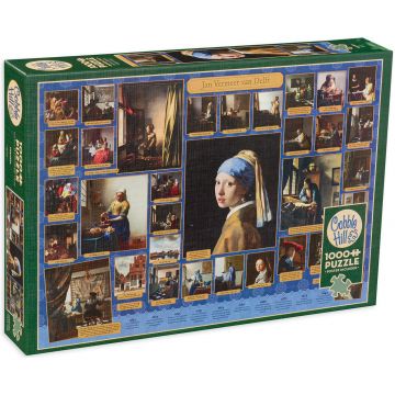Puzzle Cobble Hill din 1000 de piese - Johannes Vermeer