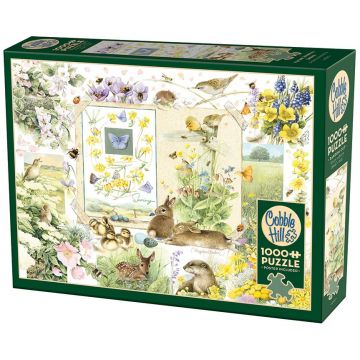 Puzzle Cobble Hill din 1000 de piese - Jurnal natural: Primăvara