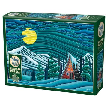 Puzzle Cobble Hill din 1000 de piese - Liniște de iarnă