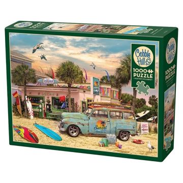 Puzzle Cobble Hill din 1000 de piese - Port pentru surferi