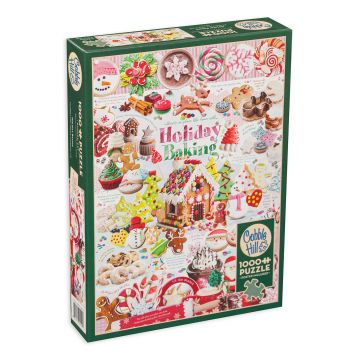 Puzzle Cobble Hill din 1000 de piese - Produse de patiserie festive