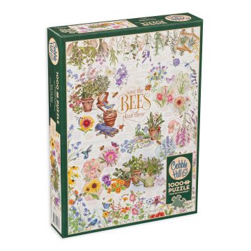 Puzzle Cobble Hill din 1000 de piese - Salvați albinele