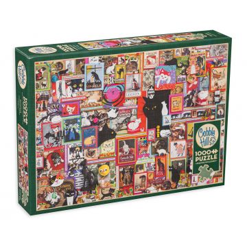 Puzzle Cobble Hill din 1000 de piese - Tablouri cu pisici
