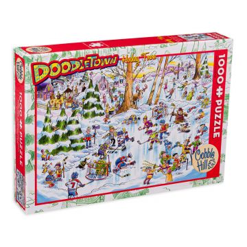 Puzzle Cobble Hill din 1000 de piese - Timp de hochei