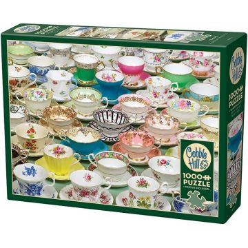 Puzzle Cobble Hill din 1000 piese - Cești de ceai