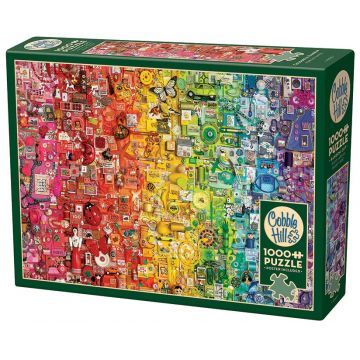 Puzzle Cobble Hill din 1000 piese - Curcubeu