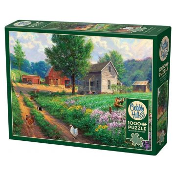 Puzzle Cobble Hill din 1000 piese - Fermă în sat