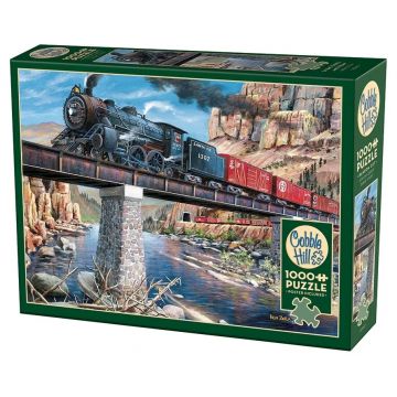 Puzzle Cobble Hill din 1000 piese - Pietre, oțel și abur