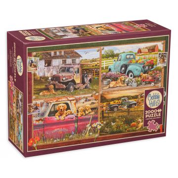 Puzzle Cobble Hill din 2000 de piese - Dog Live