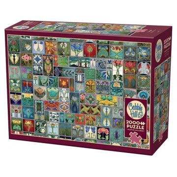 Puzzle Cobble Hill din 2000 de piese - Plăci decorative