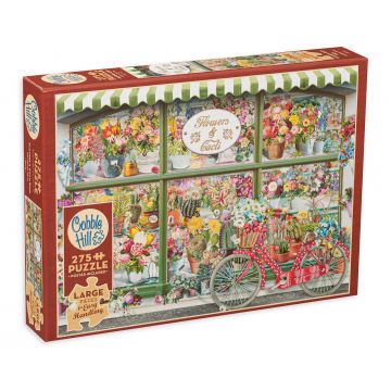 Puzzle Cobble Hill din 275 XXL piese - Magazin pentru flori și cactuși