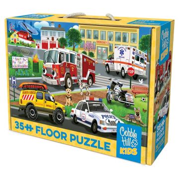 Puzzle Cobble Hill din 35 de piese - Eroii orașului