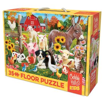 Puzzle Cobble Hill din 35 de piese - Salutări de la fermă
