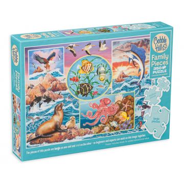 Puzzle Cobble Hill din 350 XXL de piese - Magic of the Ocean