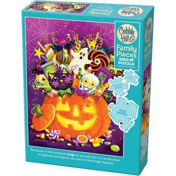 Puzzle Cobble Hill din 350 XXL piese - Trick or treat