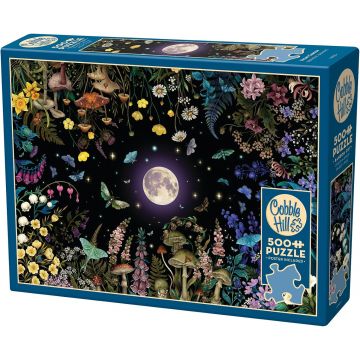 Puzzle Cobble Hill din 500 de piese - Grădina de noapte