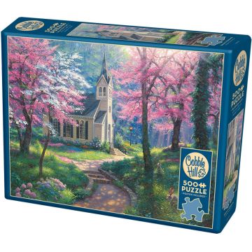 Puzzle Cobble Hill din 500 de piese - Îmbrățișarea primăverii