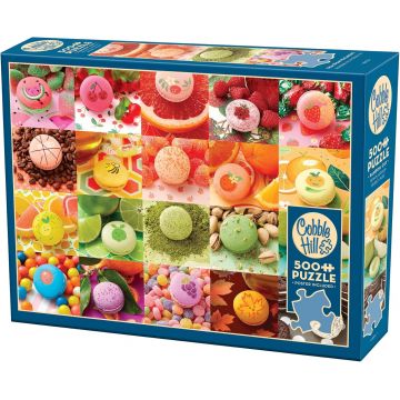 Puzzle Cobble Hill din 500 de piese - Macaroane delicioase