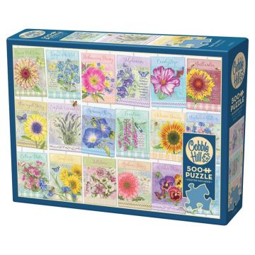 Puzzle Cobble Hill din 500 de piese - Pachete cu semințe de grădină