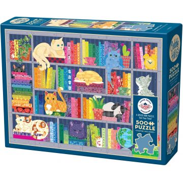 Puzzle Cobble Hill din 500 de piese - Paleta pisicii