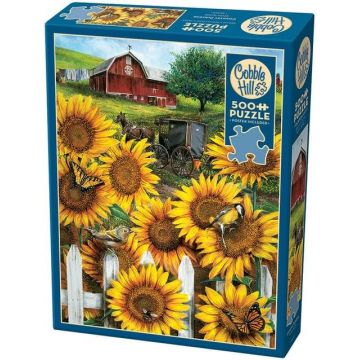 Puzzle Cobble Hill din 500 de piese - Raiul din provincie