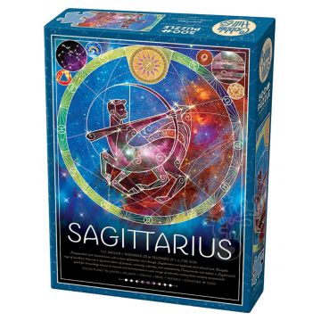 Puzzle Cobble Hill din 500 de piese - Zodiac: Săgetătorul