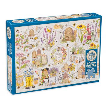 Puzzle Cobble Hill din 500 XXL de piese - Harnic ca o albină