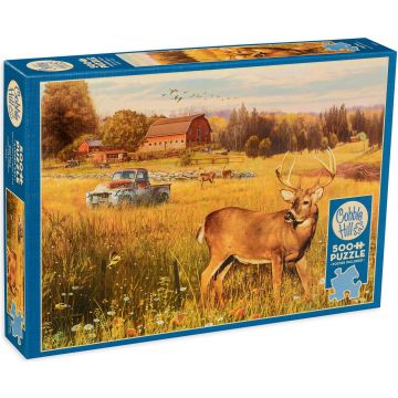 Puzzle Cobble Hill din 500 XXL de piese - Pe camp