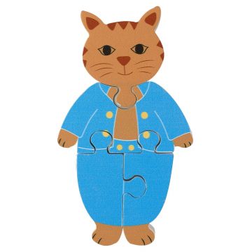 Puzzle din lemn pentru copii Orange Tree Toys din 4 piese - Pisoiul Tom