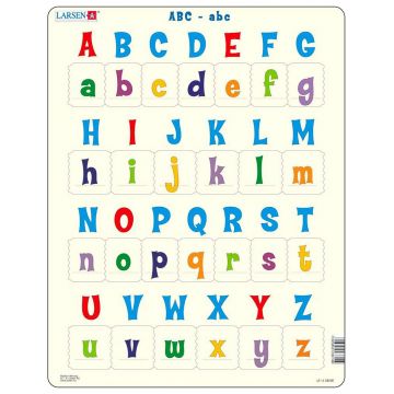 Puzzle educațional Larsen din 26 piese - Alfabetul englez