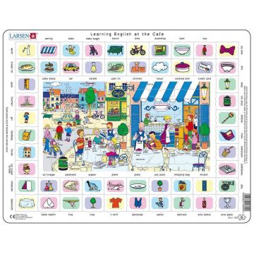 Puzzle educațional Larsen din 70 piese - Cafenea