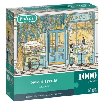 Puzzle Falcon de 1000 piese - Dulciuri tentante