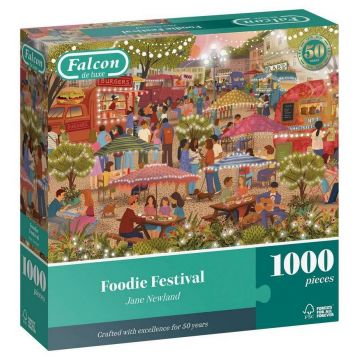 Puzzle Falcon de 1000 piese - Festival pentru cunoscători ai mâncării