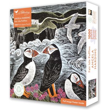 Puzzle Flame Tree din 1000 piese - Chire cu cioc tocit pe Fair Isle