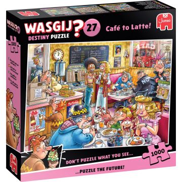 Puzzle-ghicitoare Jumbo din 1000 piese - Cafenea