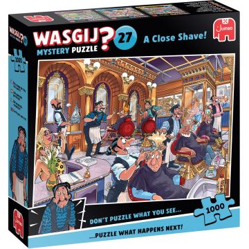 Puzzle-ghicitoare Jumbo din 1000 piese - Frizerie