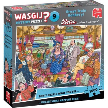 Puzzle-ghicitoare Jumbo din 1000 piese - Marele jaf al trenului