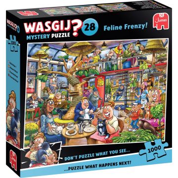 Puzzle-ghicitoare Jumbo din 1000 piese - Nebunia pisicilor