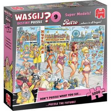Puzzle-ghicitoare Jumbo din 1000 piese - Supermodele